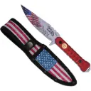 Liberty Oath Anniversary Fixed Blade Knife - Red Patriot