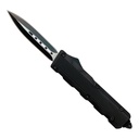Parallel Lineage Double-Edge OTF Knife - Black Aluminum