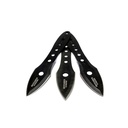 Shadow Triad Balanced Throwing Knife Set - Black Steel